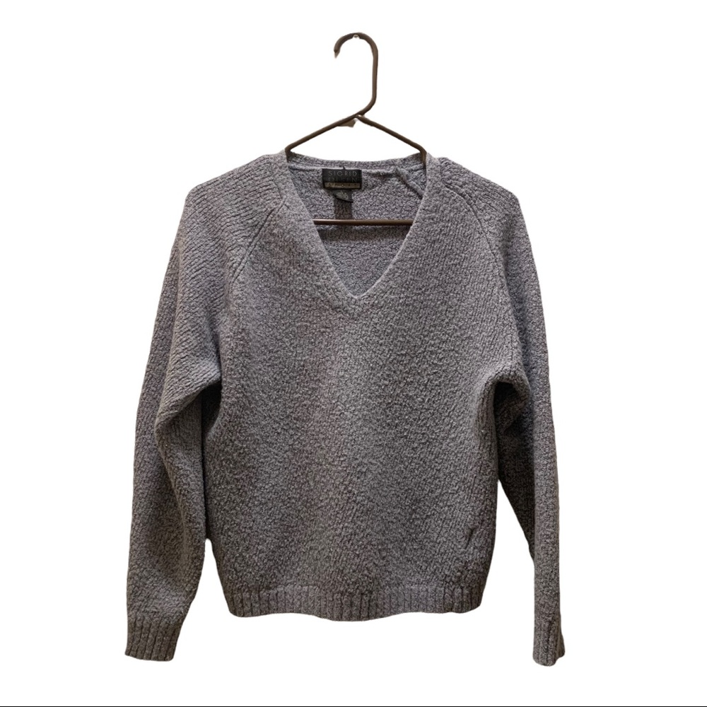 Singrid Olsen Sport Lavender V-neck Sweater Large 2000's